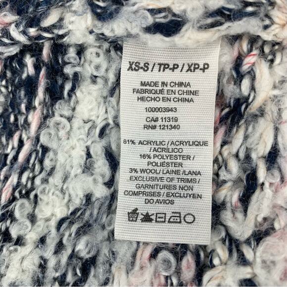 Garage Women Crewneck Sweater Size XS/S Chunky Knit Geometric Pattern Re… - Picture 8 of 10